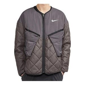Nike Ready Run Ready Cargo Jacket Flight Quilt Black CI6596-516 Men Size XS